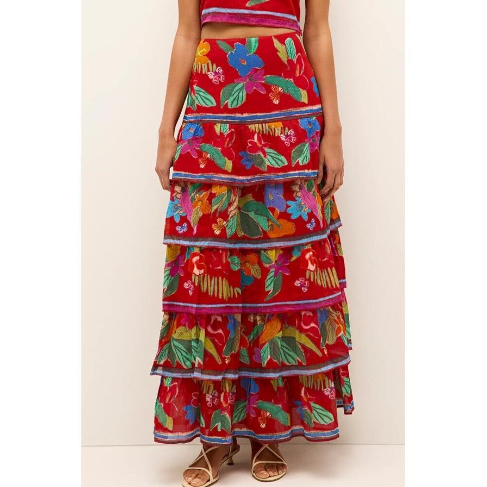 MARIE OLIVER Women's Christie Skirt Size 10 In Macaw